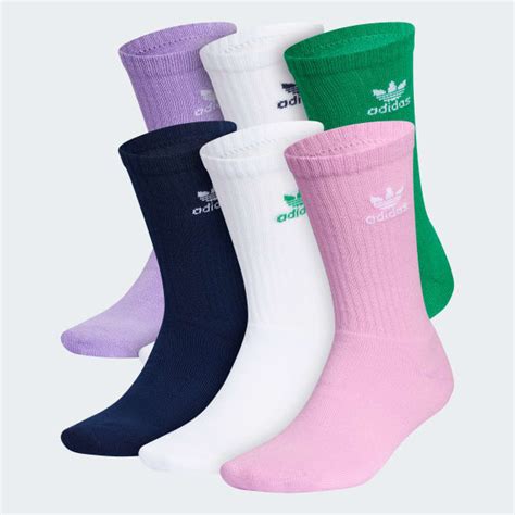 Adidas trefoil crew socks